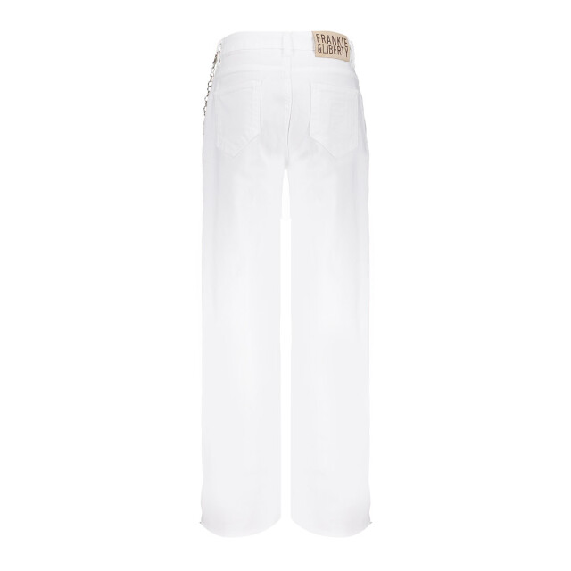 Frankie & Liberty Zomer jeans broek wide leg meisjes - attitude FL25001B - Clear White - Attitude large