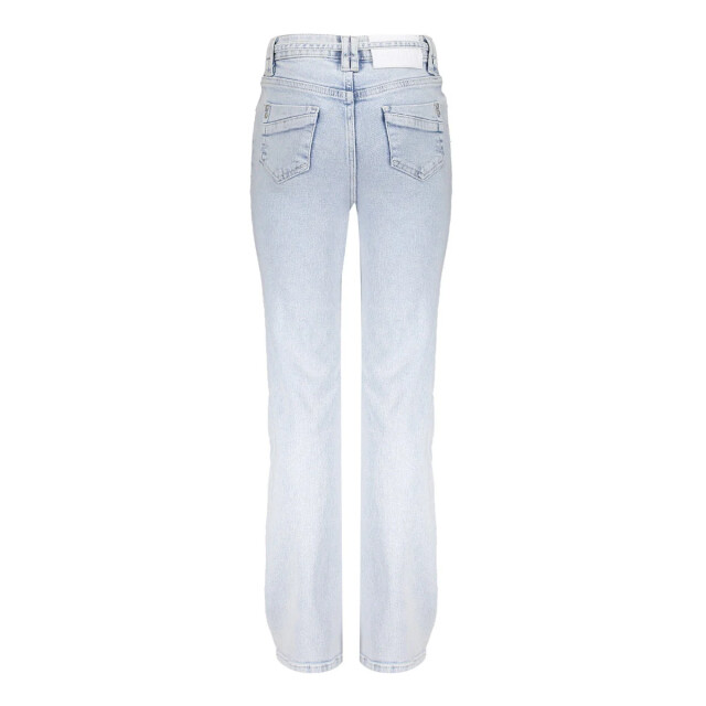Frankie & Liberty Zomer jeans broek bootcut oversized meisjes - love FL25004 - Cloudy Blue - Love large