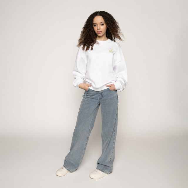 Frankie & Liberty Zomer sweatshirt meisjes - rana FL25203 - Clear White - Rana large