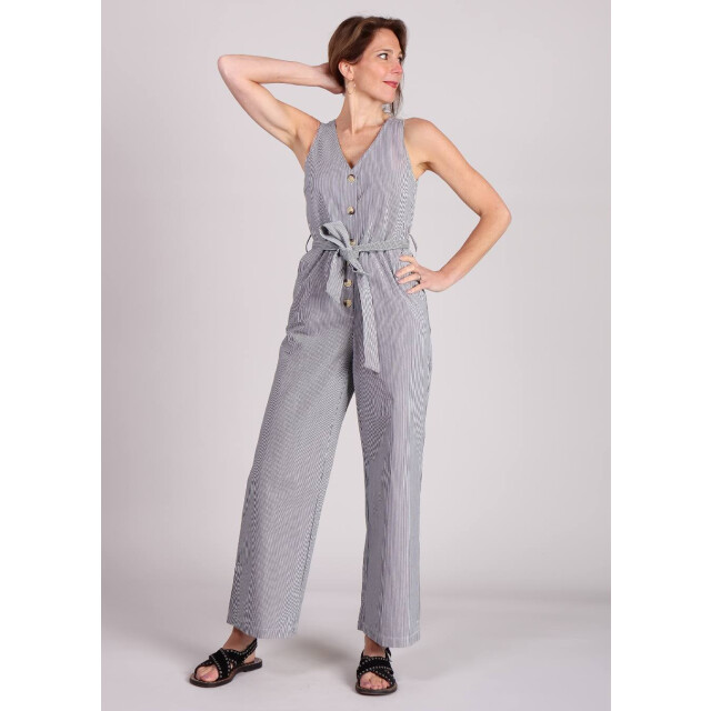 FRNCH Maddie jumpsuit gestreept strikceintuur 9317362139464 large