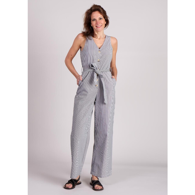 FRNCH Maddie jumpsuit gestreept strikceintuur 9317362139464 large