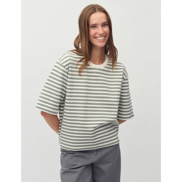 mbyM Emrys-m t-shirt green stripe - Emrys-M t-shirt green stripe - MbyM large