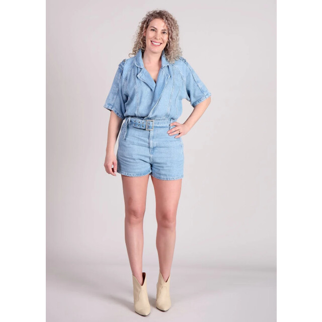Homage to Denim Homage flowy playsuit details light soft blue 9369909395784 large