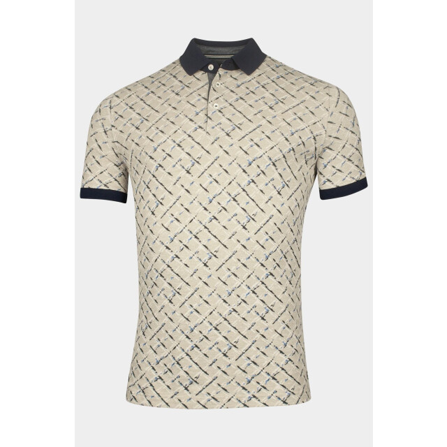 Baileys Polo korte mouw poloshirt 2-tone pique all o 515228/83 188144 large