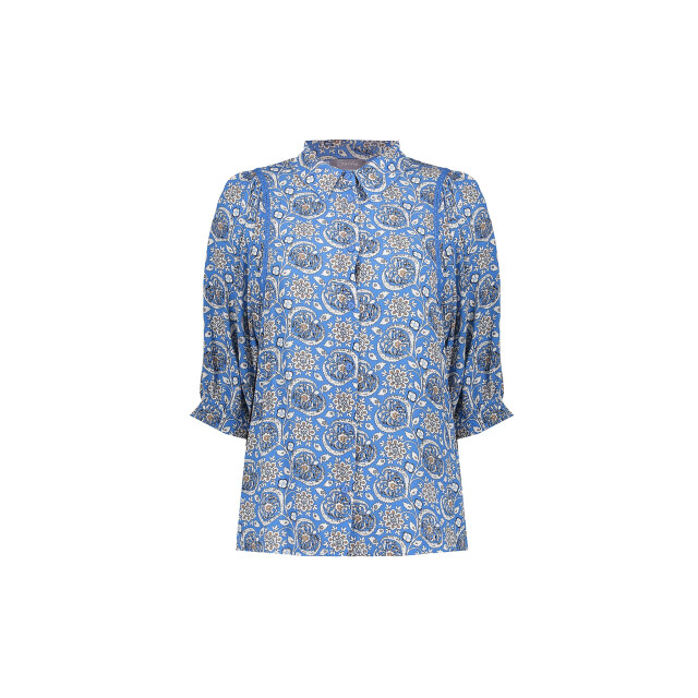 Geisha 53224-20 blouse blue / off white 53224-20 Blouse Blue / off white large
