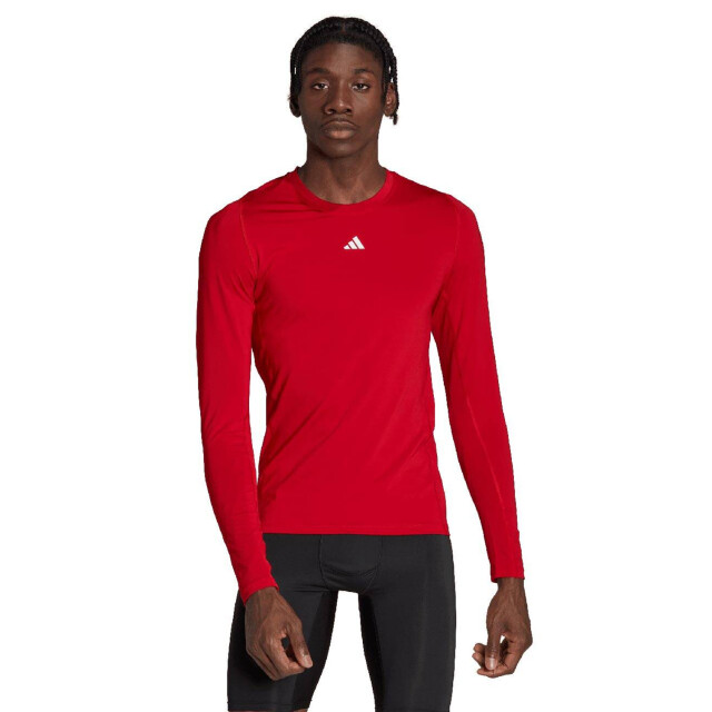 Adidas Heren techfit aeroready base layer top met lange mouwen UTMR2167_red large