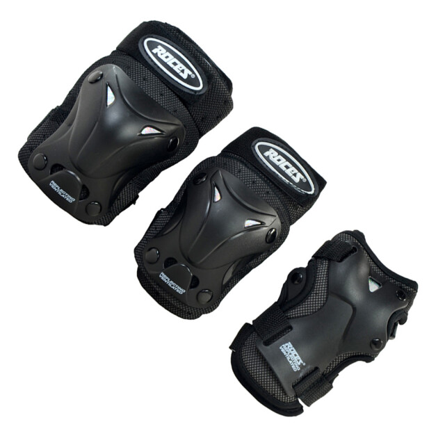 Roces Geventileerde schaatsbeschermers voor kinderen (set van 6) UTMR78301_black large