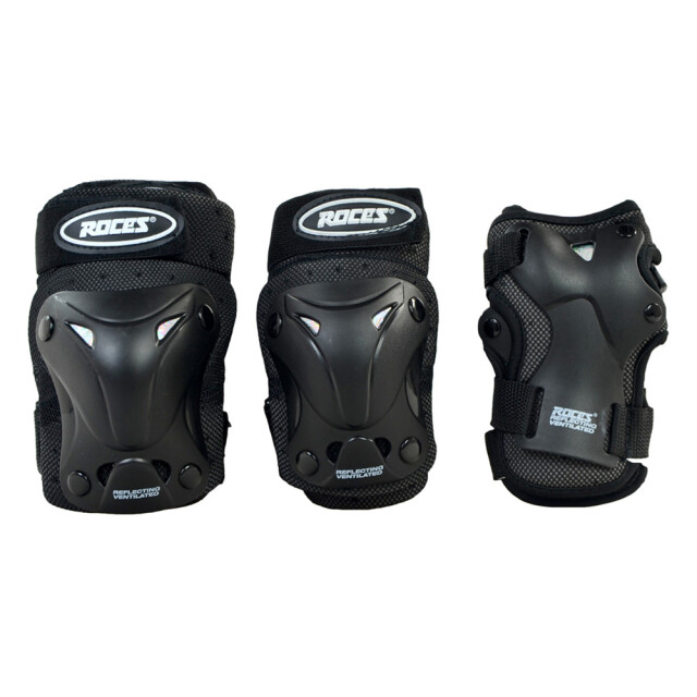 Roces Geventileerde schaatsbeschermers voor kinderen (set van 6) UTMR78301_black large