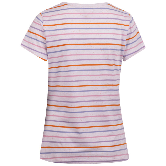 Trespass Dames michaela gestreept t-shirt UTTP6843_whitemulticoloured large