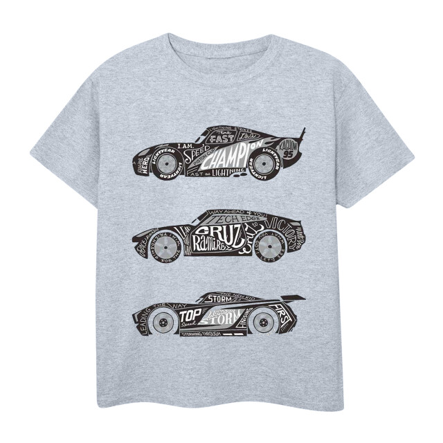 Li-cense Disney meisjes cars tekst racers katoen t-shirt UTBI12567_sportsgrey large