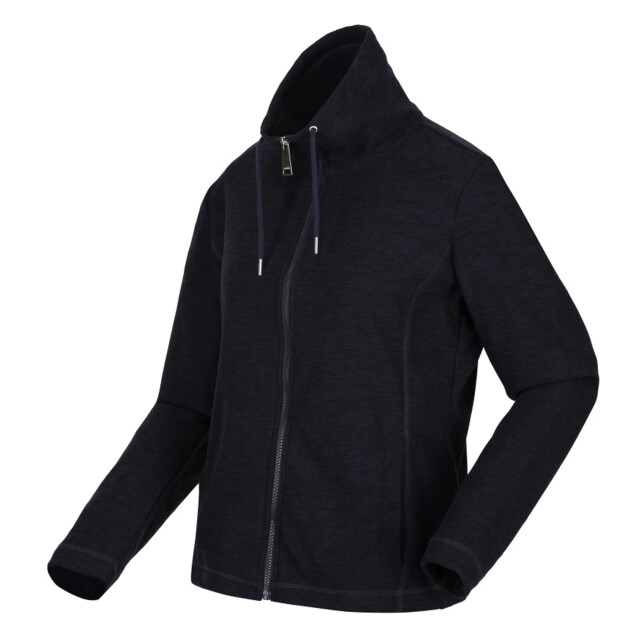 Regatta Dames kizmitt marl full zip fleece jacket UTRG8106_navyblack large