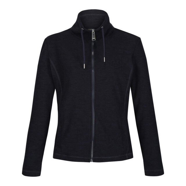 Regatta Dames kizmitt marl full zip fleece jacket UTRG8106_navyblack large