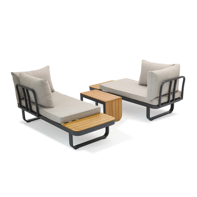 SenS-Line samos loungeset multifunctioneel aluminium taupe 3079734 large
