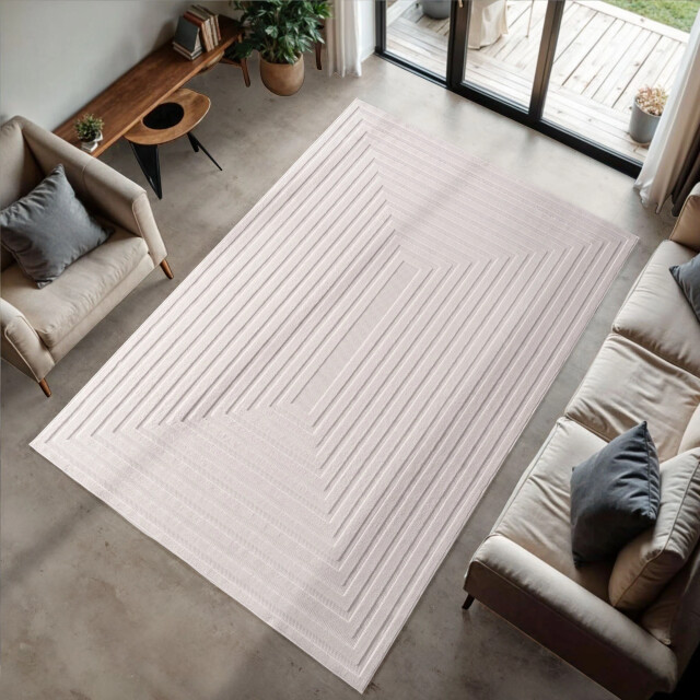 Muratap Japandi buitenkleed doha modern laagpolig vloerkleed in & outdoor 80x150 3170885 large