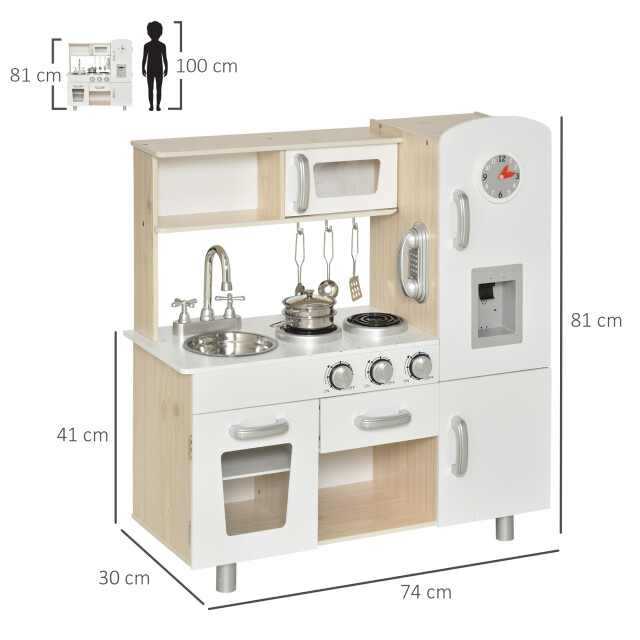4goodz Uitgebreide speelkeuken kinderkeuken met toebehoren 30x74x81cm 3170181 large