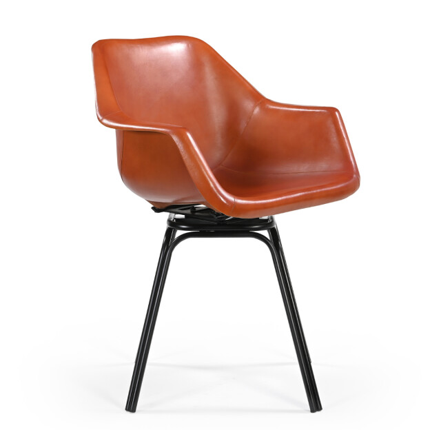 Signature Draaibare bridge-stoel van leer l44 cm rockie 3170967 large