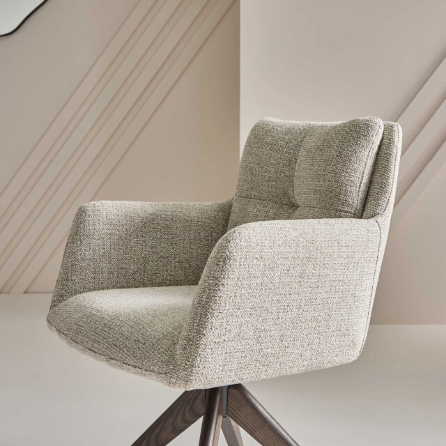 Signature Bridge-stoel met massief houten poten l61 cm dante 3170966 large