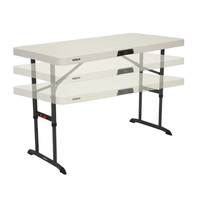 Lifetime Kunststof campingtafel in hoogte verstelbaar 122x61x86 cm 3170981 large