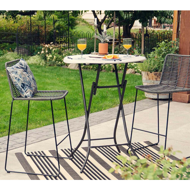 Lifetime Stevige statafel 110 cm hoog van kunststof Ø 84 cm - 3170984 large