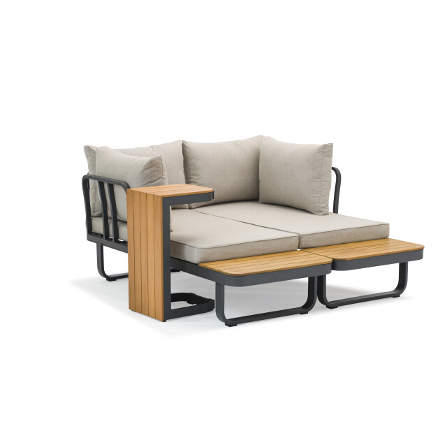 SenS-Line samos loungeset multifunctioneel aluminium taupe 3079734 large