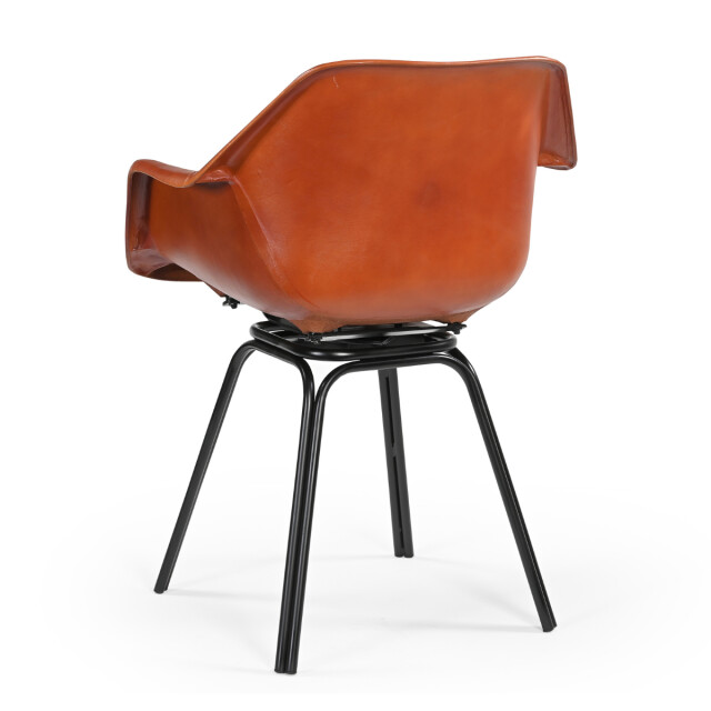 Signature Draaibare bridge-stoel van leer l44 cm rockie 3170967 large