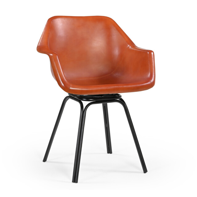 Signature Draaibare bridge-stoel van leer l44 cm rockie 3170967 large