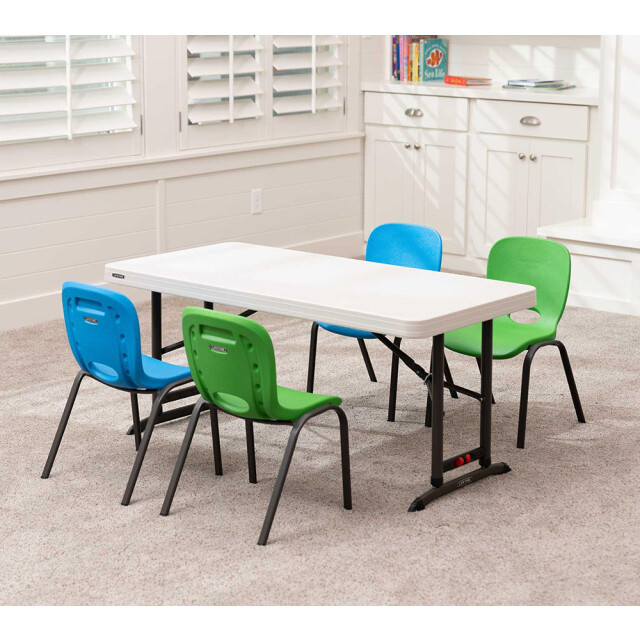 Lifetime Kunststof campingtafel in hoogte verstelbaar 122x61x86 cm 3170981 large
