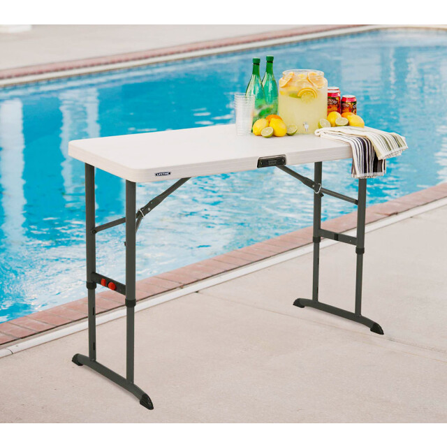 Lifetime Kunststof campingtafel in hoogte verstelbaar 122x61x86 cm 3170981 large