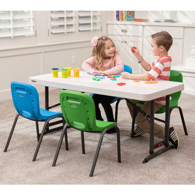 Lifetime Kunststof campingtafel in hoogte verstelbaar 122x61x86 cm 3170981 large