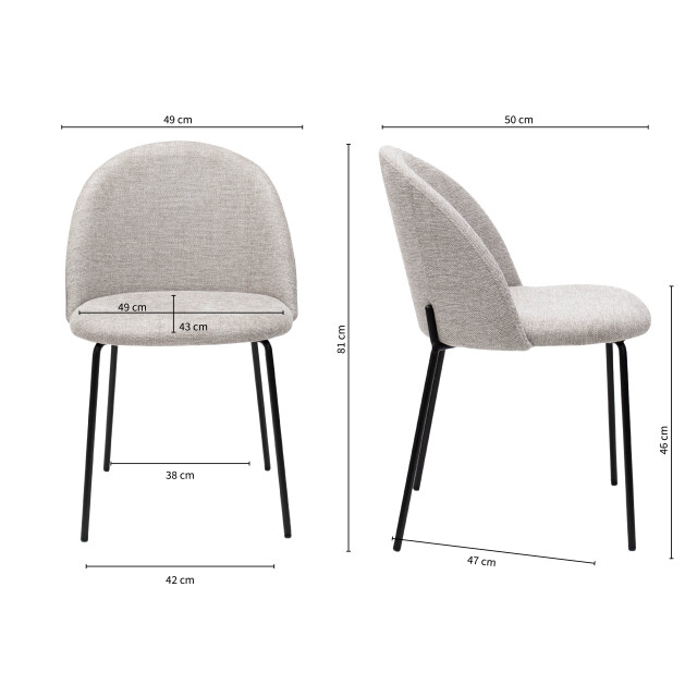 Kick Collection Kick eetkamerstoel noa - 3170948 large