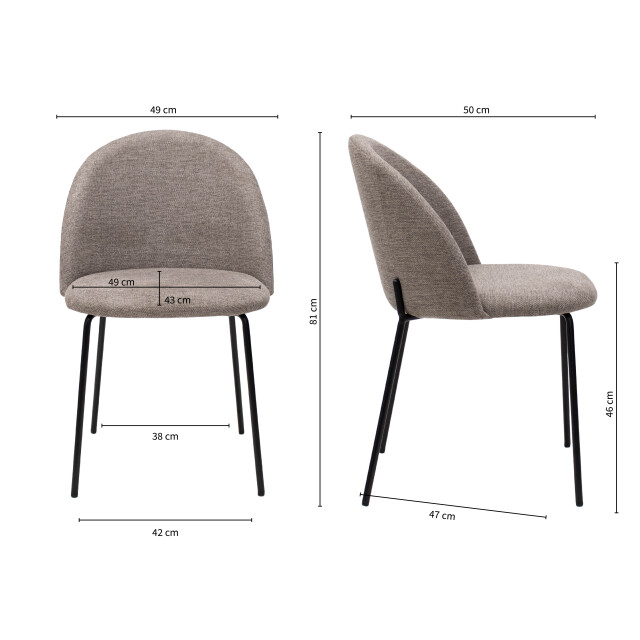 Kick Collection Kick eetkamerstoel noa - 3170949 large