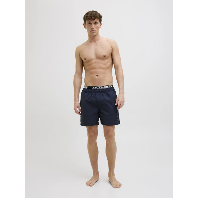Jack & Jones Heren zwemshort jpstmaui jjswim double waistband donker 12272949-Navy Blazer large