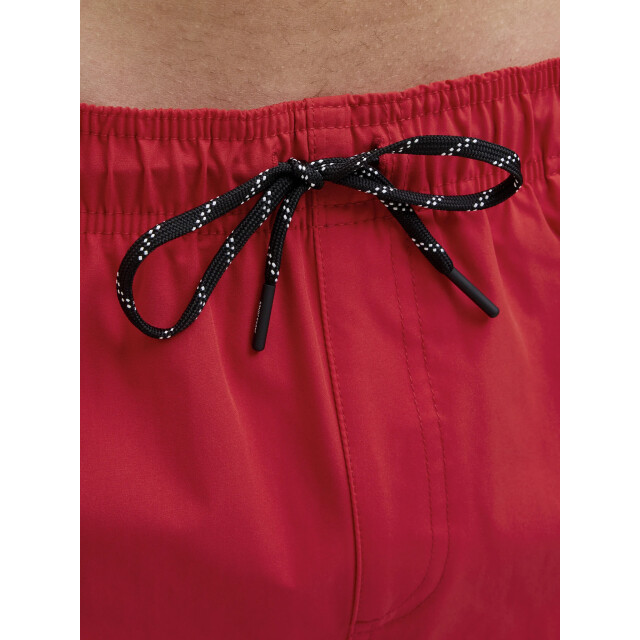 Jack & Jones Heren zwemshort jpstmaui double logo effen 12272799-True Red large