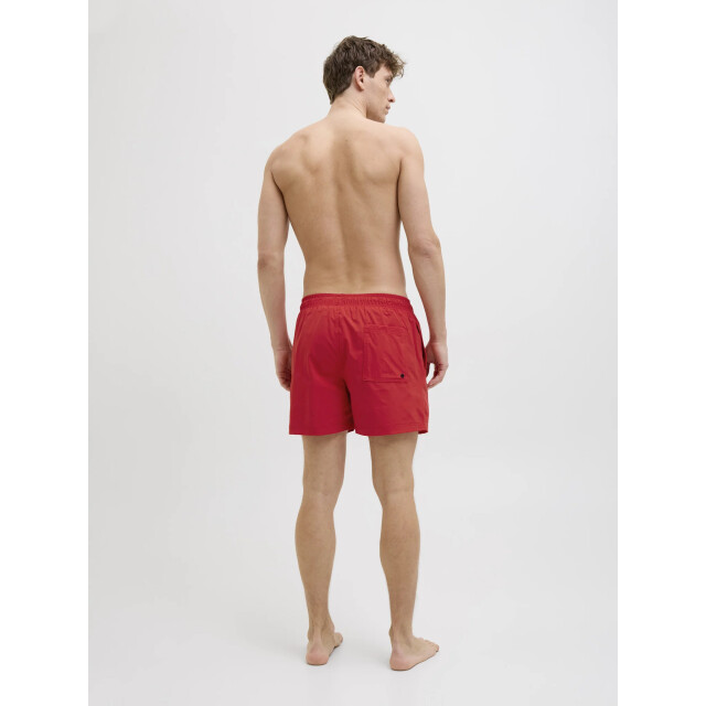 Jack & Jones Heren zwemshort jpstmaui double logo effen 12272799-True Red large
