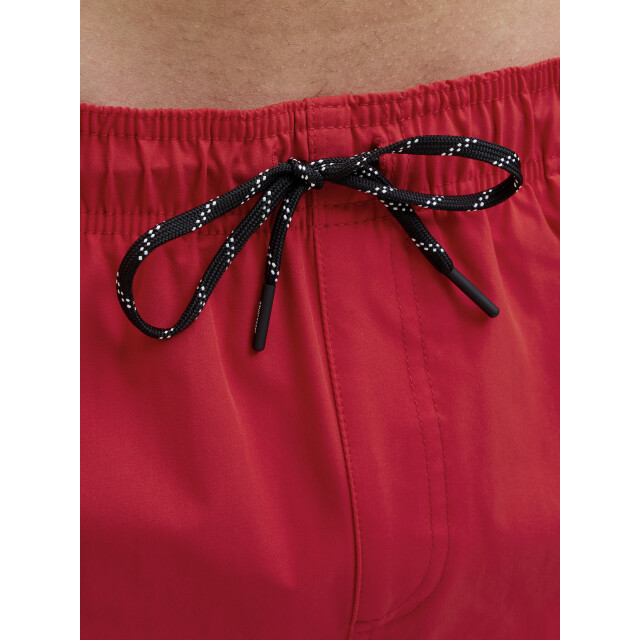 Jack & Jones Heren zwemshort jpstmaui double logo effen 12272799-True Red large