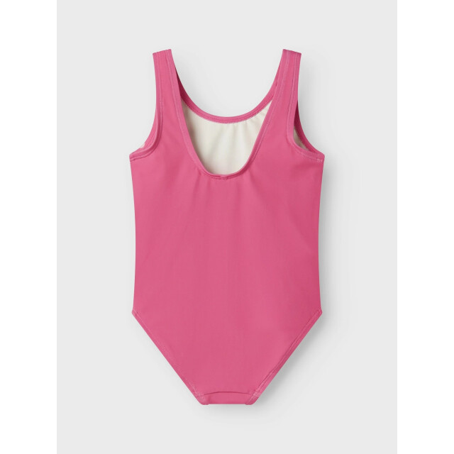 Name It Meisjes badpak nmfmodina stitch ronde hals karmijn 13239640-Carmine Rose large