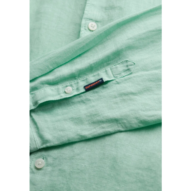 Superdry Linnen overhemd ls mint 5309.21.0034 large