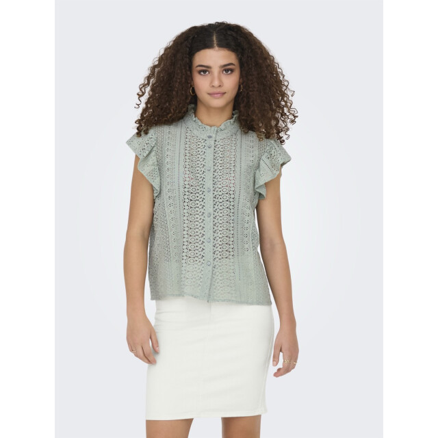 Only Onlgabina cap sleeve top wvn olijf 4382.22.0028 large