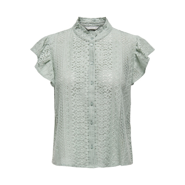 Only Onlgabina cap sleeve top wvn olijf 4382.22.0028 large