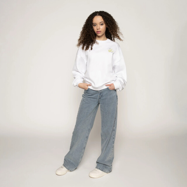 Frankie & Liberty Zomer sweatshirt meisjes - rana FL25203 - Clear White - Rana large
