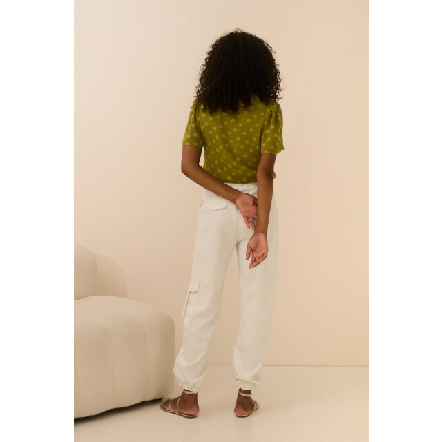Lofty Manner blouse km qc03.1 blouse bella 450 green 06613.369.0007 large