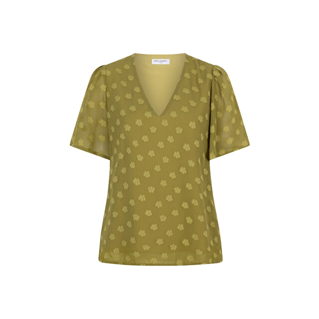 Lofty Manner blouse km qc03.1 blouse bella 450 green 06613.369.0007 large