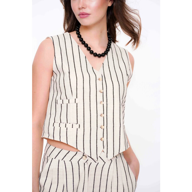 Geisha Gilet 55126-20 /black 55126-20 sand/black large