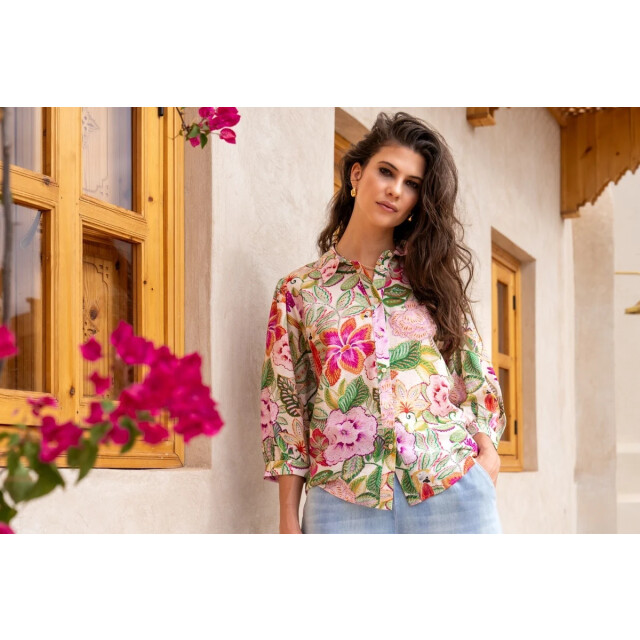 Geisha 53241-20 420 blouse pink/mint 53241-20 420 large