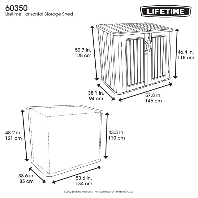 Lifetime Containerombouw kunststof voor 2 containers kliko ombouw 3171186 large