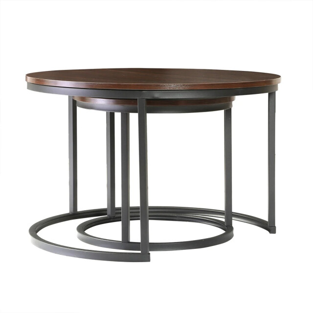 CaliCosy Set van 2 nestende ronde salontafels l70 cm 3083640 large