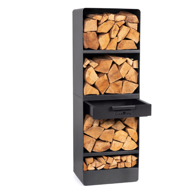 CookKing Stalen haardhoutrek vento 40x30x120cm - 3171190 large