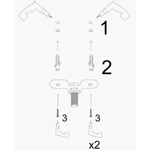 CaliCosy Plafonnière van zwart metaal met 6 lampen l64 cm julia 3067167 large