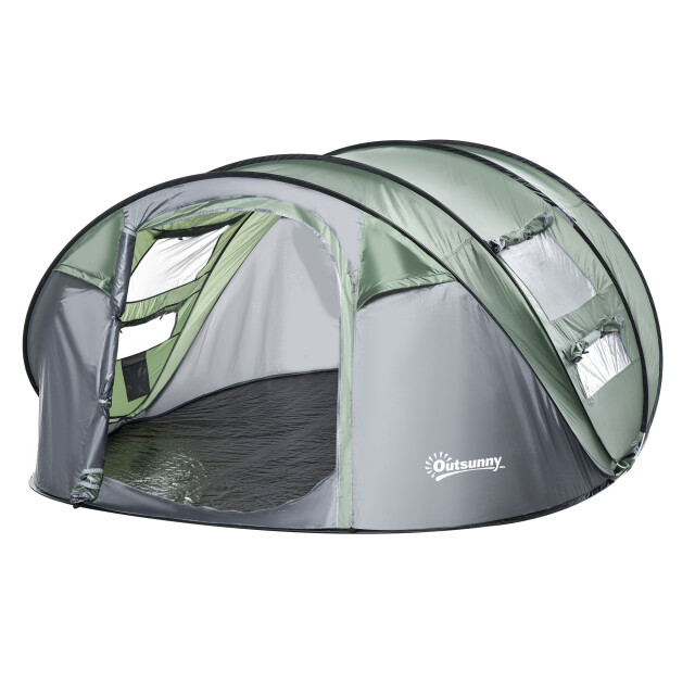 4goodz Outsunny campingtent 3-4 personen koepeltent werptent 263x220x123cm 3171184 large
