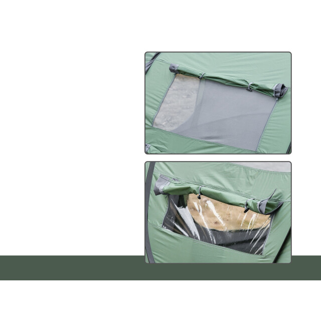 4goodz Outsunny campingtent 3-4 personen koepeltent werptent 263x220x123cm 3171184 large